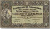 Switzerland 5 Franken Banknote, 1926-12-02 -