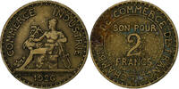 France 2 Francs Chambre de commerce, Paris, Aluminum-Bronze -