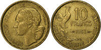 France 10 Francs Guiraud, Paris, Aluminum-Bronze, KM:915.1 -