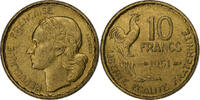 France 10 Francs Guiraud, Paris, Aluminum-Bronze, KM:915.1 -