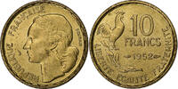 France 10 Francs Guiraud, Paris, Aluminum-Bronze, KM:915.1 -