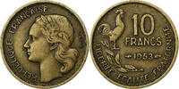 France 10 Francs Guiraud, Paris, Aluminum-Bronze, KM:915.1 -