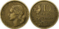 France 10 Francs Guiraud, Paris, Aluminum-Bronze, KM:915.1 -