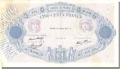 France 500 Francs Banknote, 500 F 1888-1940 ''Bleu et Rose'' -