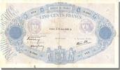 France 500 Francs Banknote, 500 F 1888-1940 ''Bleu et Rose'' -