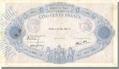 France 500 Francs Banknote, 500 F 1888-1940 ''Bleu et Rose'' -