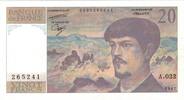 France 20 Francs Debussy, A.022, Fayette:F.66.08.A22 -