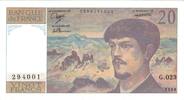 France 20 Francs Debussy, G.023, Fayette:66.9, KM:151c -