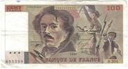 France 100 Francs Delacroix, O.204, Fayette:69bis.4b, KM:154e -