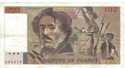 France 100 Francs Delacroix, Q.204, Fayette:69bis.4b, KM:154e -