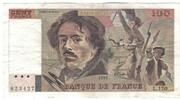 France 100 Francs Delacroix, L.170, Fayette:69.b.3.a.1.a -