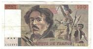 France 100 Francs Delacroix, L.172, Fayette:69.b.3.a.4 -