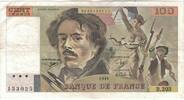 France 100 Francs Delacroix, B.202, Fayette:69bis.3c1 -