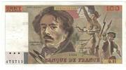 France 100 Francs Delacroix, Q.31, Fayette:69.4a, KM:154b -