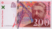 France 200 Francs Eiffel, Q049899499, Fayette:75.03b, KM:159b -