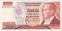 Turkey 20,000 Lira 1970-10-14, KM:201 -