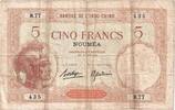 New Caledonia 5 Francs NOUMÉA -