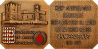 Monaco Medal Donneurs de Sang de la Croix Rouge, Bronze -
