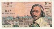 10 Nouveaux Francs 1960 Frankreich Richelieu, 1960-08-04, T.94, SS+ SS+