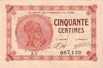 France 50 Centimes Other, 1920-03-10, A.81, PARIS, EF(40-45) -