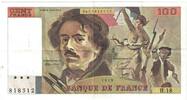 France 100 Francs Delacroix, H.18, Fayette:69.02C, KM:154a -
