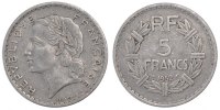 France 5 Francs Coin, Lavrillier, Aluminum, Gadoury:766a -
