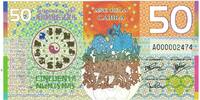 Australia Tourist Banknote Banknote, 2015, 50 dollars ,Colorful Plastic -