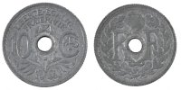France 10 Centimes Coin, Lindauer, Beaumont le Roger, Zinc -