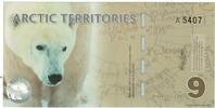 United States Dollar Banknote, 9 DOLLAR ARCTIC TERRITORIES -
