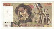 France 100 Francs Delacroix, L.3 305508, Fayette:69.01b -