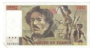 France 100 Francs Delacroix, L.1 303920, Fayette:69.01e -