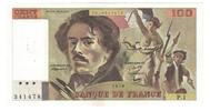 France 100 Francs Delacroix, P.1341478, Fayette:68.01, KM:154h -