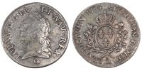 France Ecu Coin, Louis XV, Écu à la vieille tête, Perpignan -