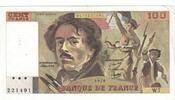 France 100 Francs Delacroix, W.7221491, Fayette:69.01d -
