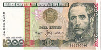 Peru 1000 Intis 1988-06-28, KM:136b -