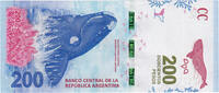 Argentina 200 Pesos Banknote -