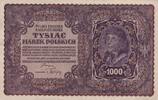 1000 Marek 1919 Polen Geldschein, 1919-08-23, KM:29, VZ VZ