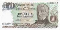 Argentina 50 Pesos Argentinos Banknote, Undated (1983-85), KM:314a -