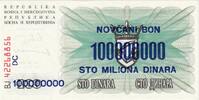 100,000,000 Dinara 1993 Bosnia - Herzegovina 1993-11-10, KM:37, UNZ UNZ