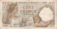 France 100 Francs Sully, 1939-08-24, EF(40-45), Fayette:26.05, KM:94 -
