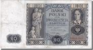 Poland 20 Zlotych Banknote, 1936-11-11 -