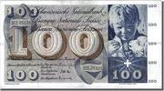 Switzerland 100 Franken Banknote, 1961-12-21 -