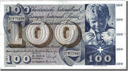 Switzerland 100 Franken Banknote, 1963-03-02 -