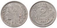France 2 Francs Coin, Morlon, Castelsarrasin, Aluminum -