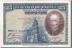 Spain 25 Pesetas Banknote, 1928-08-15 -