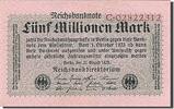 Germany 5 Millionen Mark Banknote, 1923-08-20 -