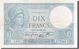 France 10 Francs Banknote, 10 F 1916-1942 ''Minerve'', 1940-10-10 -
