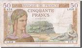 France 50 Francs Banknote, 50 F 1934-1940 ''Cérès'', 1935-02-21 -
