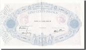 France 500 Francs Banknote, 500 F 1888-1940 ''Bleu et Rose'' -