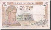 France 50 Francs Banknote, 50 F 1934-1940 ''Cérès'', 1940-04-04 -